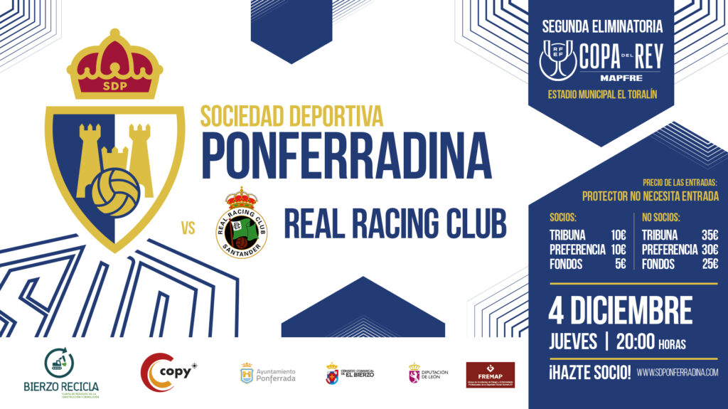 Venta de entradas para el partido de Copa del Rey ante el Real Racing ...